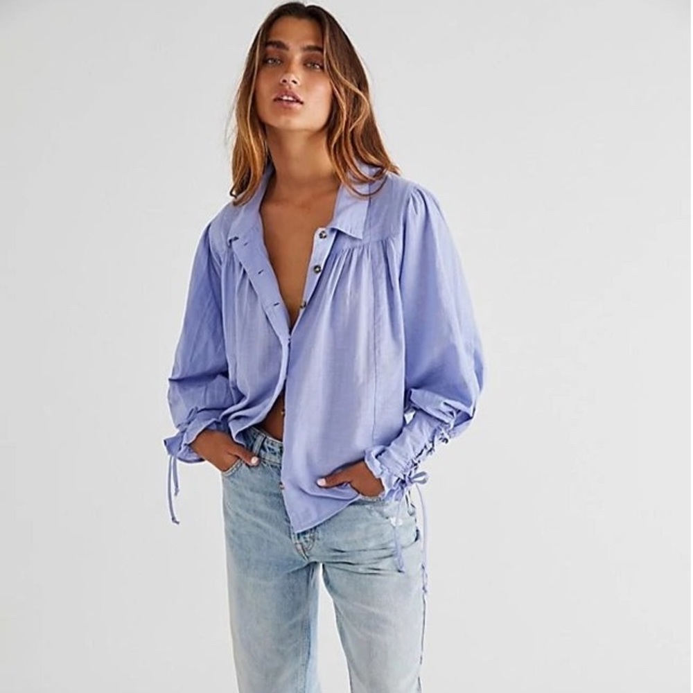 FREE PEOPLE Kiss Kiss Blouse NWT Size Small Lupine